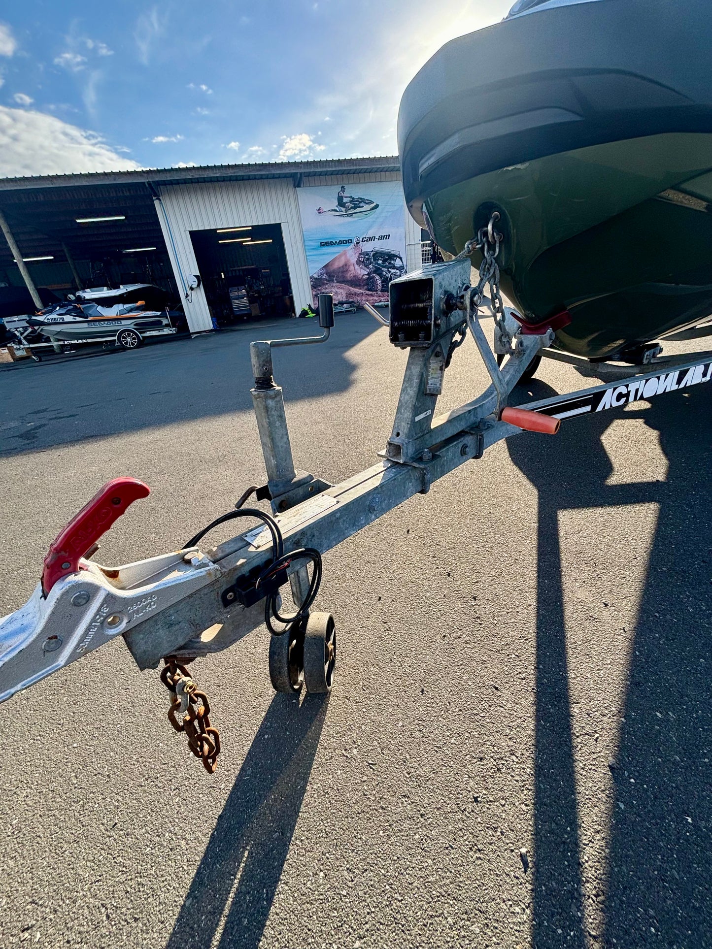 2020 Fishpro Sport on DMW roller trailer