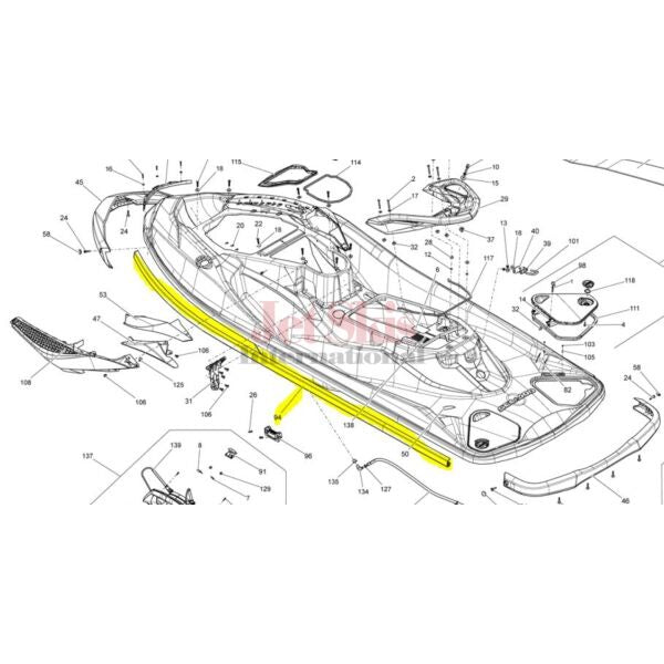 Sea-Doo Lateral Bumper # 291003872