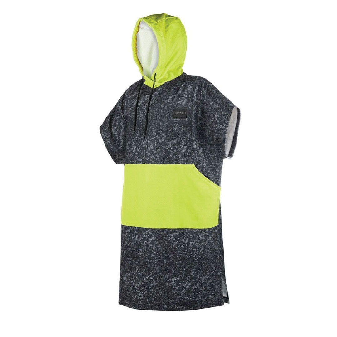 MYSTIC PONCHO Allover Black/Lime