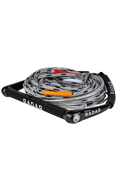 RADAR Freeride/Kneeboard - 14" Diam. Grip Handle w/ 5-Sec. Mainline (Black)