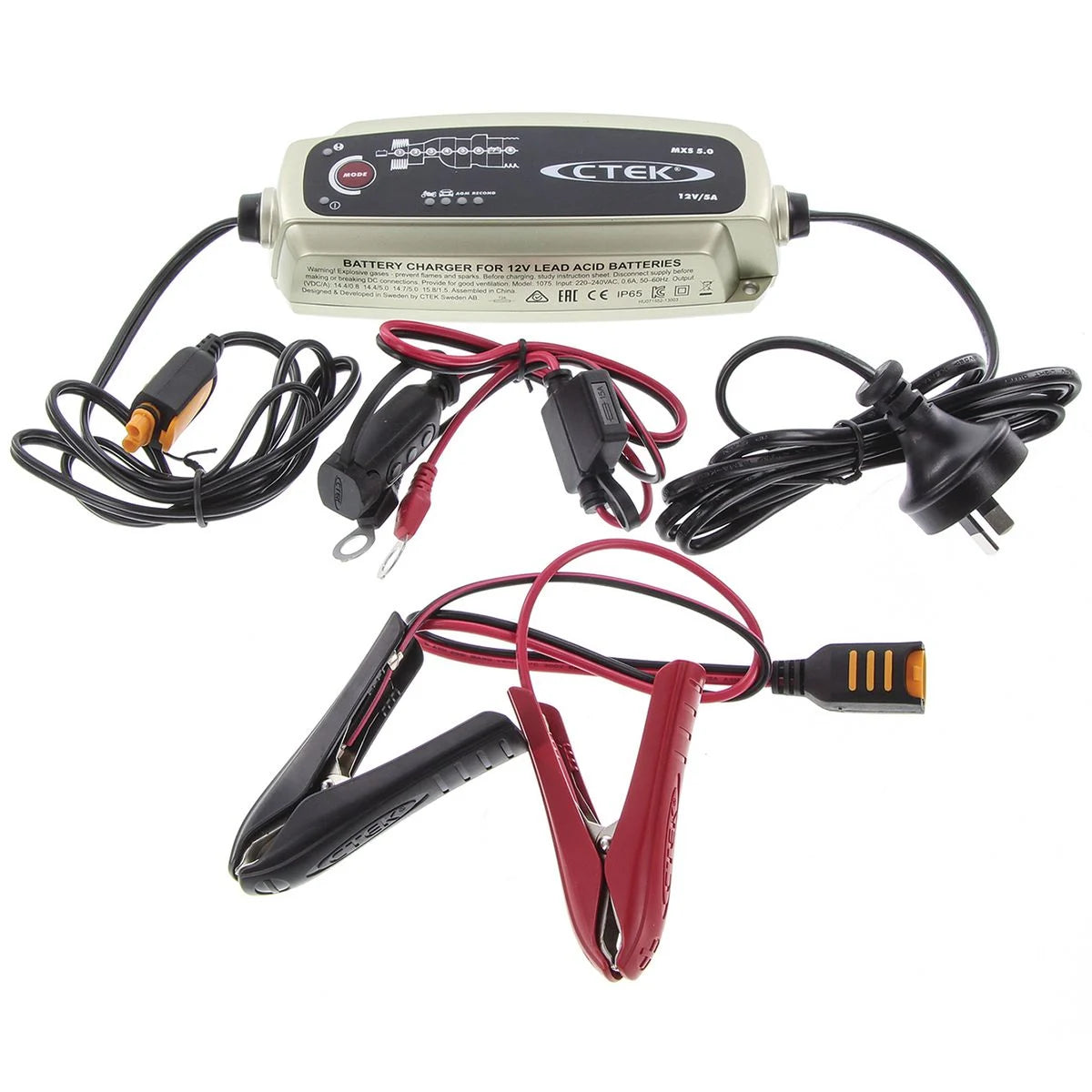 CTEK MXS 5.0 12V-5AMP NG CHARGER with Temperature Compensation