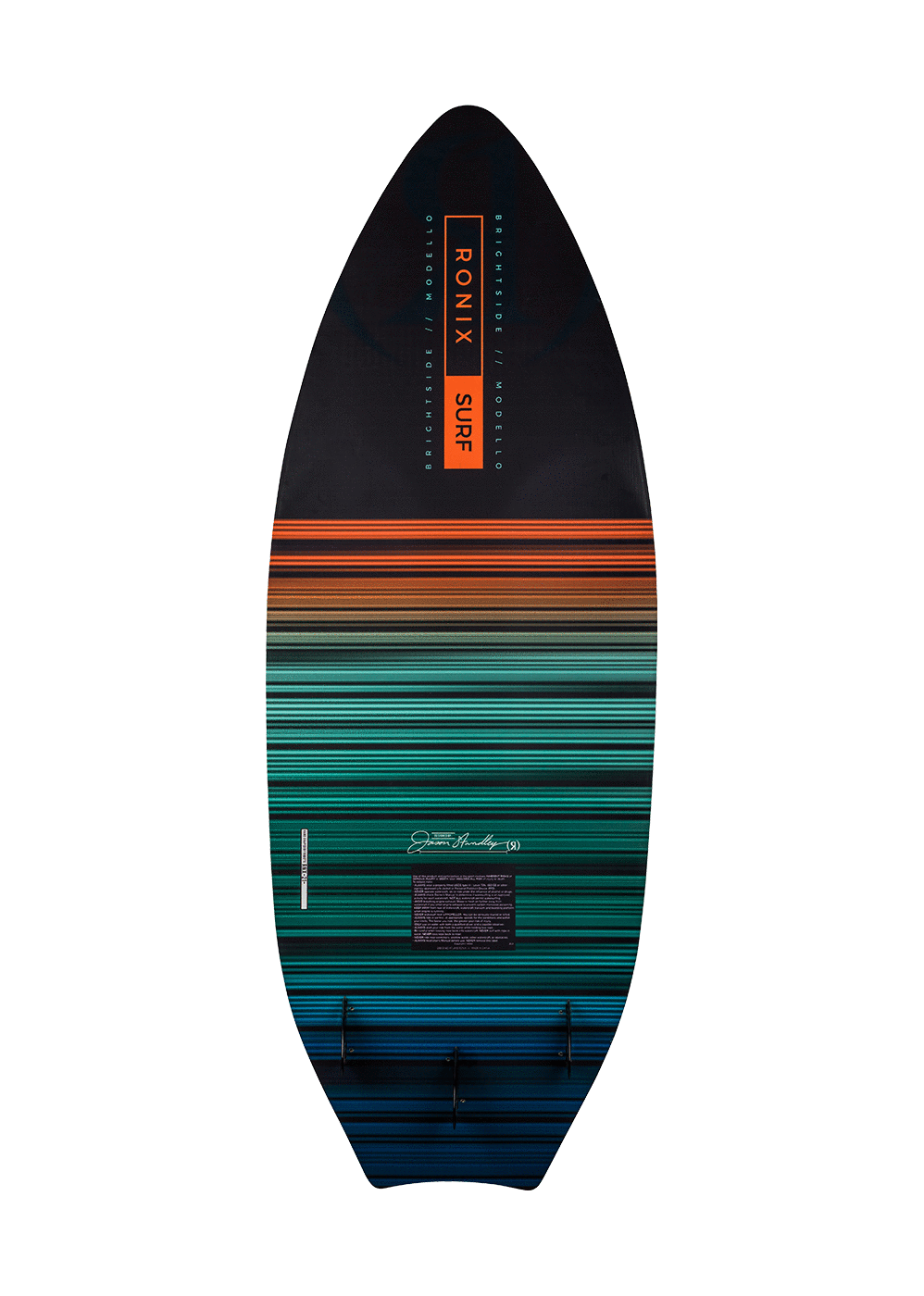 Ronix 2022 Modello Brightside w/straps (Black/Aqua/Red)