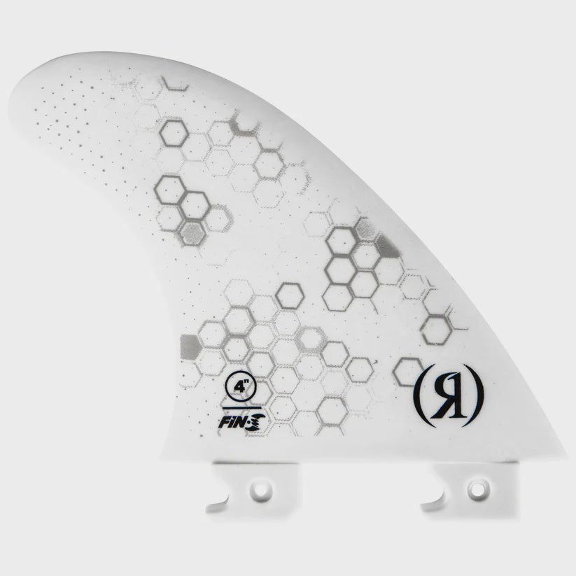 RONIX 4.0" Fiberglass Fin-S 2.0 Blueprint - Center Surf Fin (White)