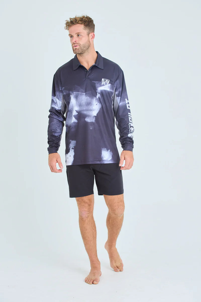 Venture Mens LS Fishing Polo