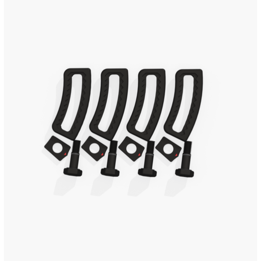 RONIX 2026 M6 Shark Tooth Boot Hardware Set of 4 (Black)