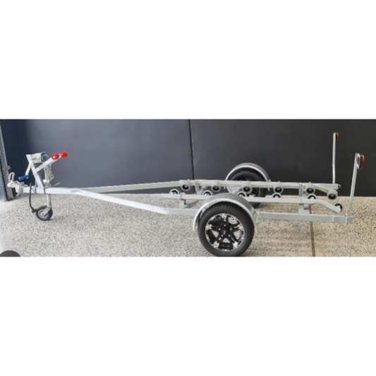 Makz Single jetski trailer with wind up jockey wheel with galv wheel