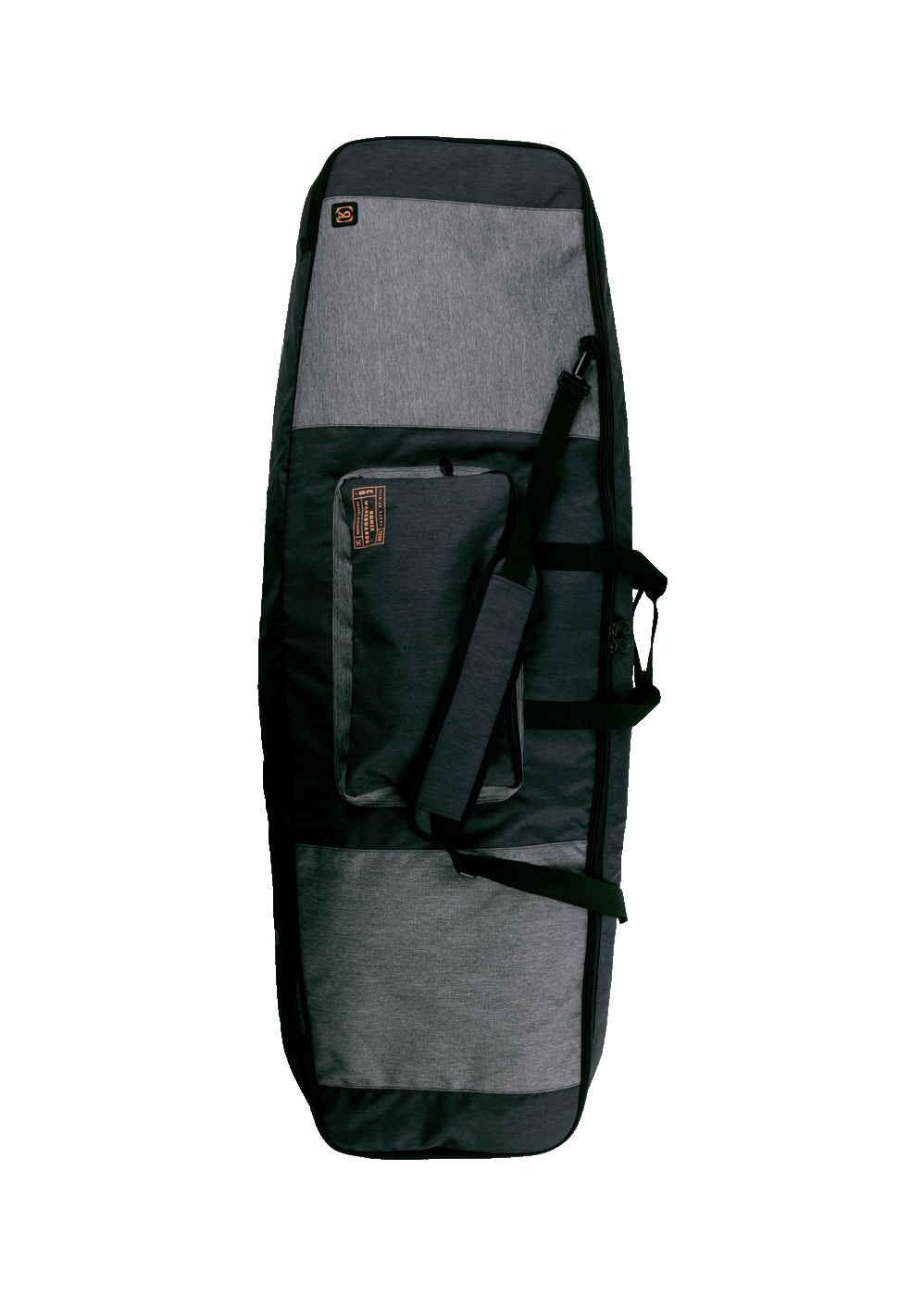 RONIX Battalion Padded Board Case (Heather Charcoal / Orange)