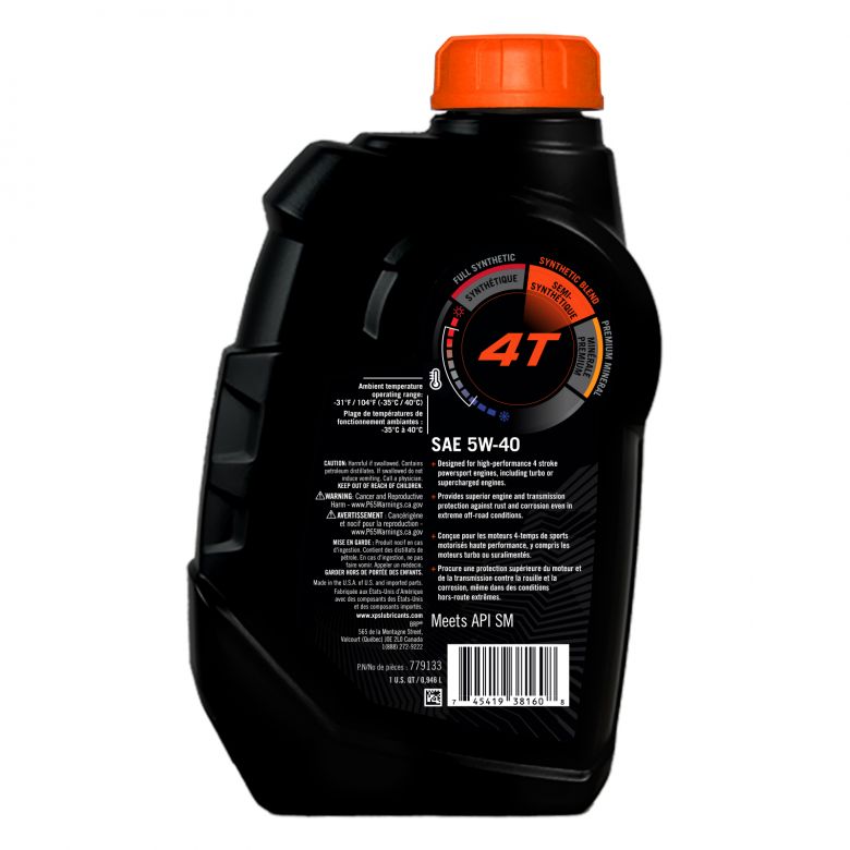 Seadoo Oil 4T 5W40 SYNTH. BLEND QT/0,946L