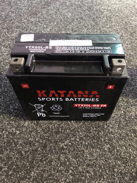 YTX20L-BS Battery 18 Amp