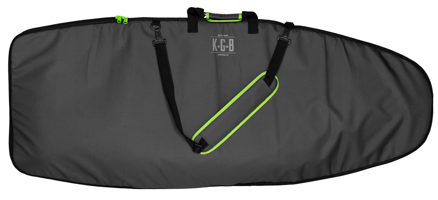 KGB 2022 Wakesurf Bag (Charcoal/Lime) - 5'