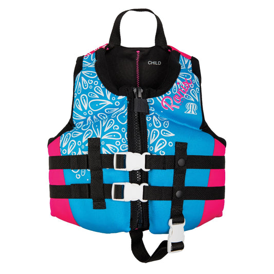 RONIX August Girl's CGA Life Vest (Sky Blue / Pink / White) - Child